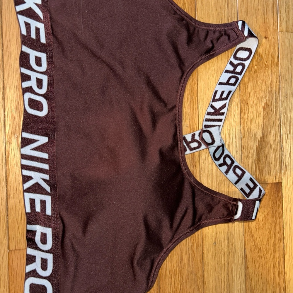 Women’s Nike Pro Dark Brown Sports Bra